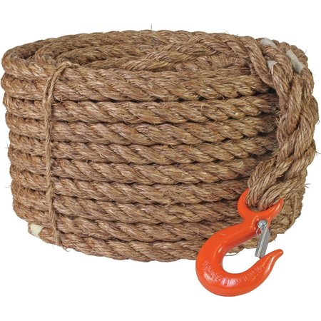THE BRUSH MAN 3/4 in. X 100' Manila Rope with 9/16 in. Snap Hook ROPESNAP3/4X100